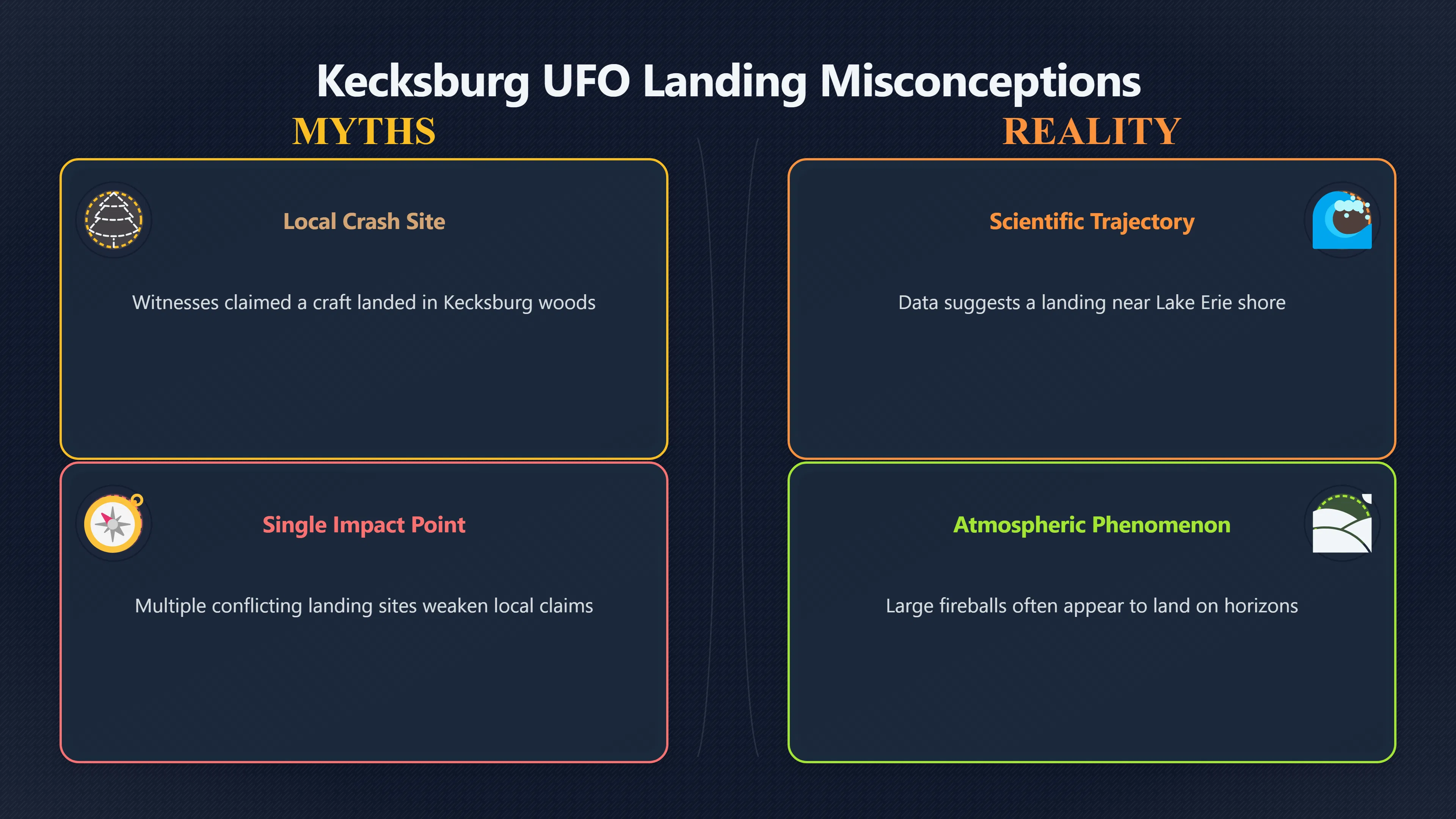 Overview image for Why did so many places report a landing?