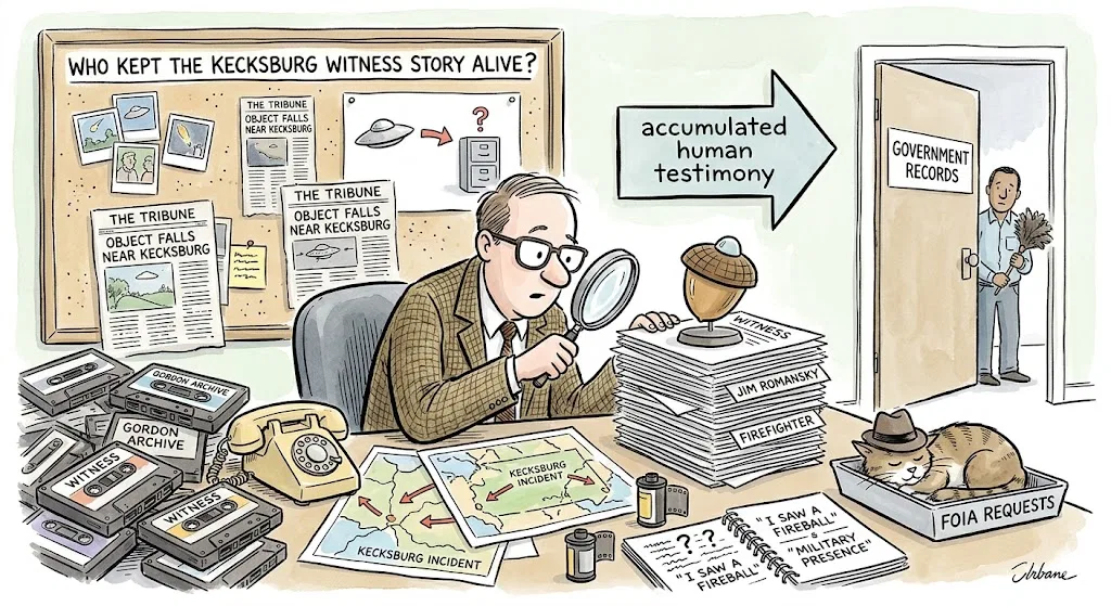 Overview image for Who Kept the Kecksburg Witness Story Alive?