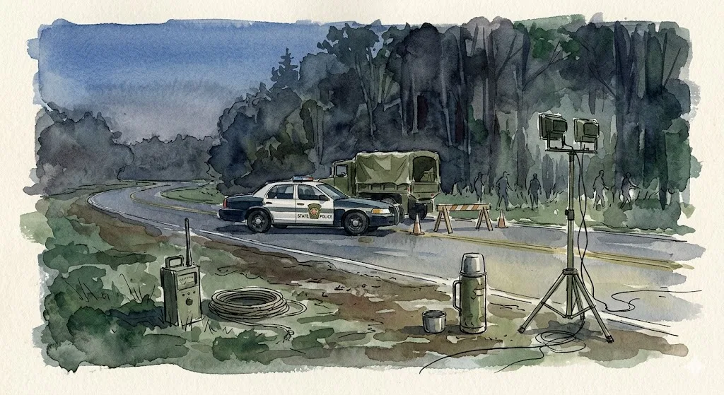 Overview image for Why Did Officials Search the Woods?