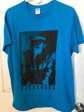 Listing image for KECKSBURG PA Military GAS MASK WWII 12/09/1965 UFO Incident BLUE T-Shirt Men's L