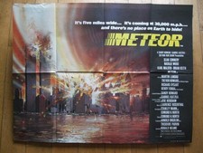 Listing image for Original Vintage Film Poster UK Quad " METEOR " 1979 Sean Connery