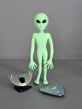 Listing image for VINTAGE SILVERCORN ALIEN FIGURE GREEN TUBE UFO 1999