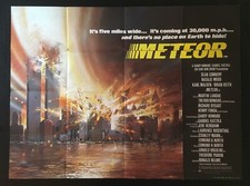 Listing image for Meteor ORIGINAL Quad Movie Film Cinema Poster Sean Connery 1979